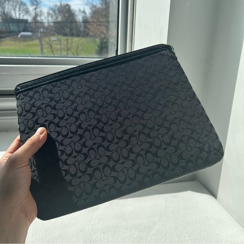 Coach Tablet/Ipad Black Sleeve Case